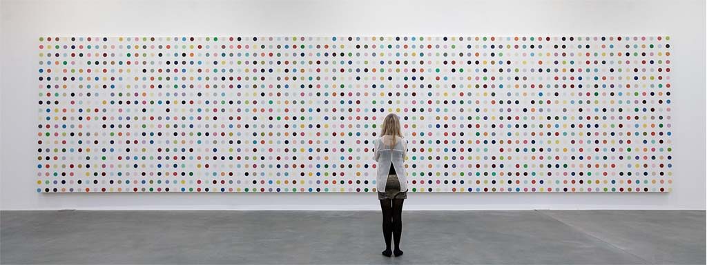 You can stare at Hirst's dots all day long and never figure out what went through his mind.