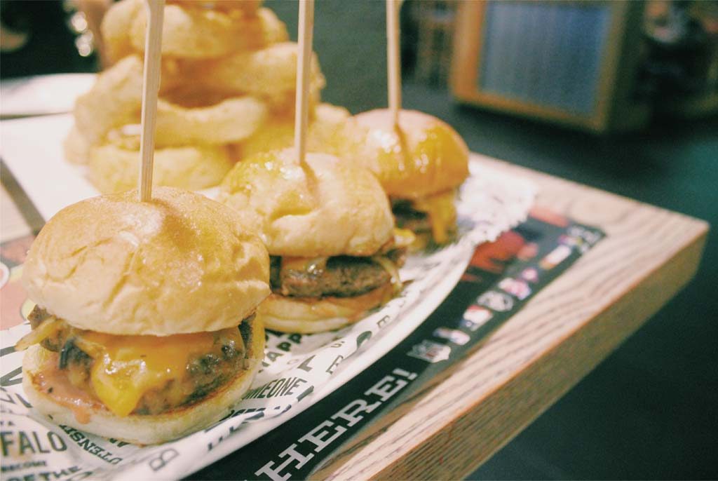 'Cause which sports bar is complete without sliders?